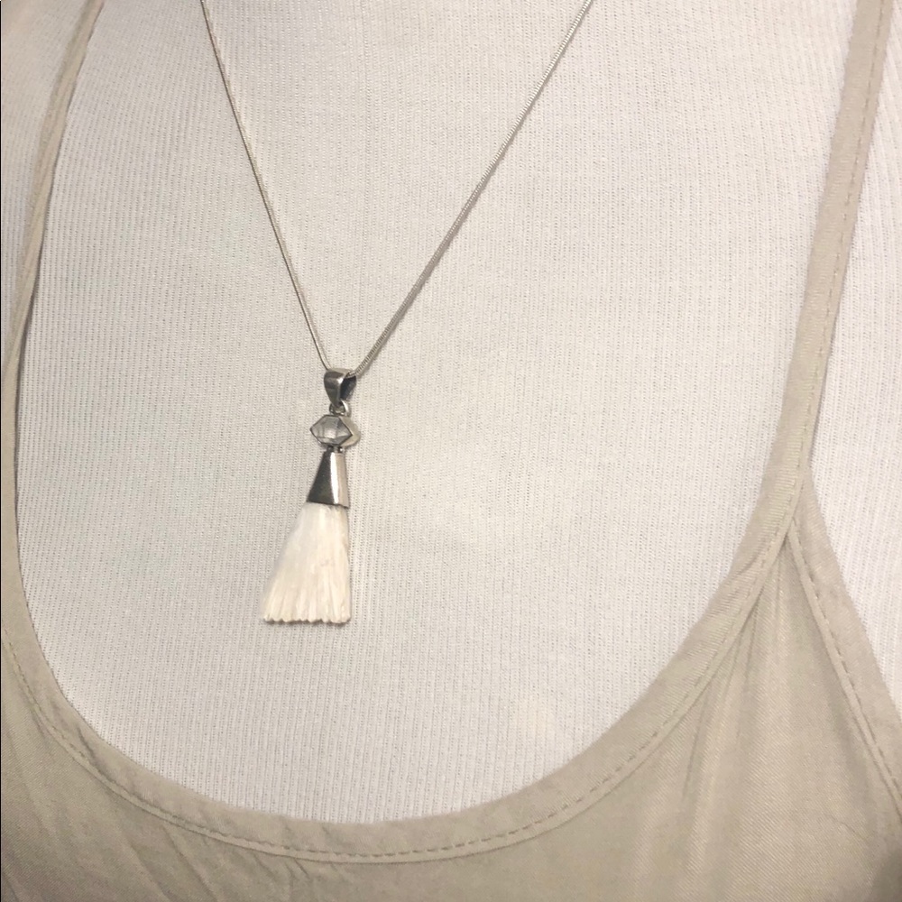 SOLD Scolecite & Herkimer Necklace - Picture 7 of 8
